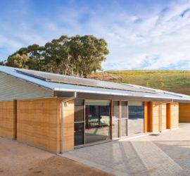 Rammed earth building